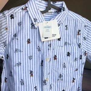 Baby Gap Mickey Mouse Button Up